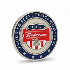 Budweiser Proud to Serve Those Who Serve Military Branch Challenge Coin